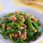 わが家の無限レシピ♪『ピーマンとツナのうまだれ中華炒め』