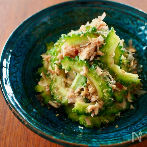 【ゴーヤーとツナのごまおかか和え】レンジで簡単！夏の作り置き