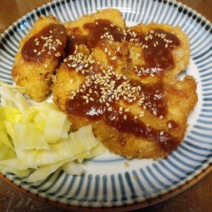 907307の作ってみた!投稿(濃厚〜♡【味噌だれチキンカツ】タレはレンジで♪)