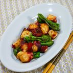 タコとシシトウの辛味炒め