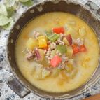 煮込み時間5分「さつまいものスパイシースープ」