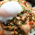 やみつき！納豆鶏そぼろキムチうどん