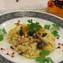 クリームチーズを使って★簡単！
かぼちゃのリゾット