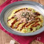 【小麦粉なし！】ヘルシーお好み焼きライス