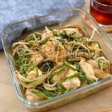 レンジでしっとり『鶏むね肉の塩だれ蒸し』