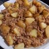 852468の作ってみた!投稿(じゃがいもとえのきとひき肉のホクとろ煮)