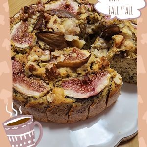 ナムディの作ってみた!投稿(しっとりふんわり【いちじくと紅茶の米粉ケーキ】バター小麦なし)