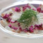 ポリポリしば漬けが調味料＊鯛のカルパッチョ