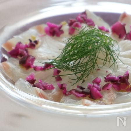 ポリポリしば漬けが調味料 鯛のカルパッチョ By Aki レシピサイト Nadia ナディア プロの料理家のおいしいレシピ