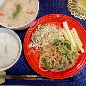 たぁプーの作ってみた!投稿(【子供爆食♪ツナきゅうりの中華風マロニーサラダ】)