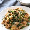 【豚と絹揚げのごま味噌キムチ】めっちゃいい味♪ご飯が進む！