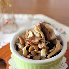 素材一品だけ!おかず・レンジできのこマリネ