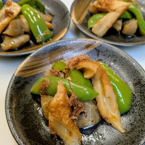 るるる♪の作ってみた!投稿(ピーマンこんにゃくちくわ《節約♡甘辛おかか煮》)