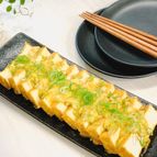 【ほぼ5分】簡単！おうち居酒屋♡厚揚げのねぎ味噌チーズ焼き