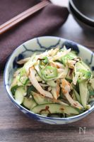 【きゅうりとオクラの塩昆布おかか和え】旨味たっぷりで美味しい