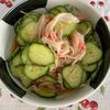万福の作ってみた!投稿(簡単副菜☆『きゅうりとかにかまのさっぱり甘酢和え』)