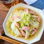 レンジで簡単﻿！白菜とウインナーの旨煮﻿