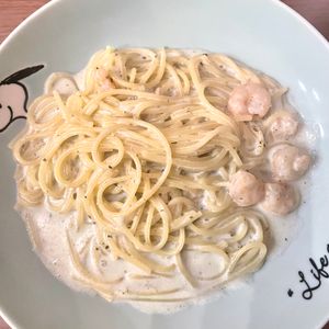 りんちゃんの作ってみた!投稿(【ワンパン10分で濃厚♪】海老とバジルのクリームパスタ)