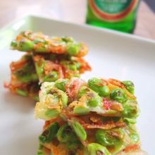 【簡単おつまみ】枝豆と桜えびのチーズガレット