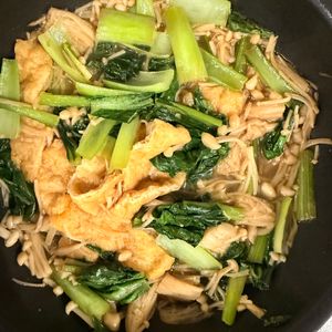 944151の作ってみた!投稿(【小松菜と油揚げの炒め煮】じゅわ〜と染みる副菜♡作り置きにも)
