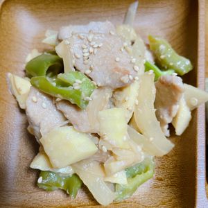 1322383の作ってみた!投稿(お店越え『豚とたけのこのスタミナ味噌炒め』お箸が止まらない♡)