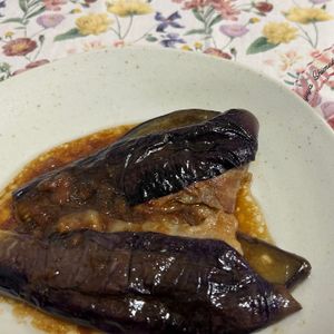 ゆきのの作ってみた!投稿(食欲倍増！【なすと豚バラの梅照り焼き】なすに挟むだけ！)