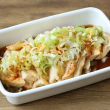 【ピリ辛よだれどり】電子レンジでやわらか！やみつき香味だれ♪