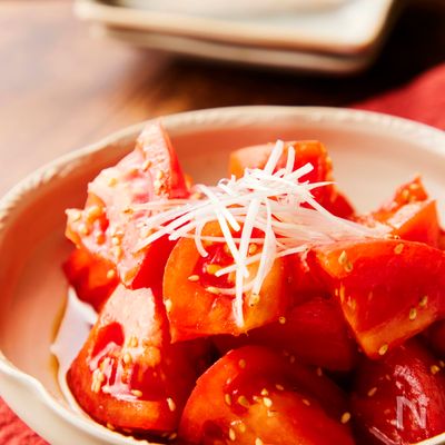 和えるだけで簡単！ごま油香る。トマトの中華和え