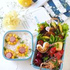 ひまわりとタコ星人弁当【ちょびカワ JK弁当】