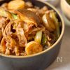 10分で完成！【エリンギ豚キム丼】