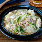 レンジで簡単！豆腐と白菜のそぼろ煮
