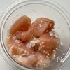 【鶏むねの甘辛ごま照りチキン】やみつき!にんにく甘辛だれの下準備
