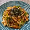 楽ラク手抜キッチン🐶🐾の作ってみた!投稿(【長ネギとちくわの麺つゆバター醤油焼きそば】おつまみにも！)