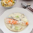 鮭とねぎのクリーム煮