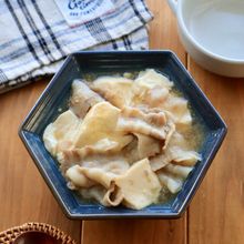レンジで完成！豚バラと豆腐のとろ旨あんかけ煮