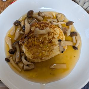 れいかの作ってみた!投稿(ふわっふわ♡【きのこあんかけの豆腐ハンバーグ】)