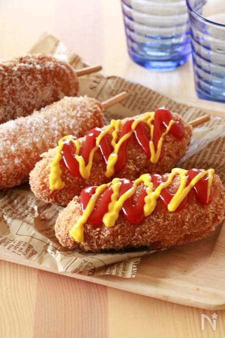ホットケーキミックスでできる 今話題の韓国グルメ 韓国ホットドッグ を作ってみよう レシピサイト Nadia ナディア プロの料理家の おいしいレシピ