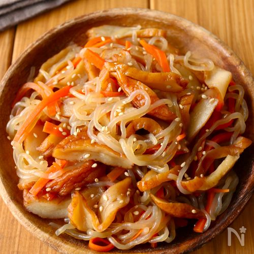 レンジで5分！【しらたきとさつま揚げの甘辛旨煮】簡単副菜♩