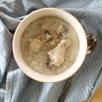 れんこんと生姜ジュースの参鶏湯風