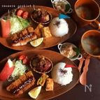 本日のお子様ランチ♡メイン・ロースとんかつと里芋の煮物