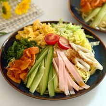 栄養バランス◎彩り冷やし中華【炒り卵で簡単♩】