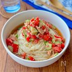 やさしく整う夏麺・ツナトマぶっかけそうめん
