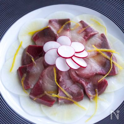 【プロのおつまみ】鰤と大根のカルパッチョ