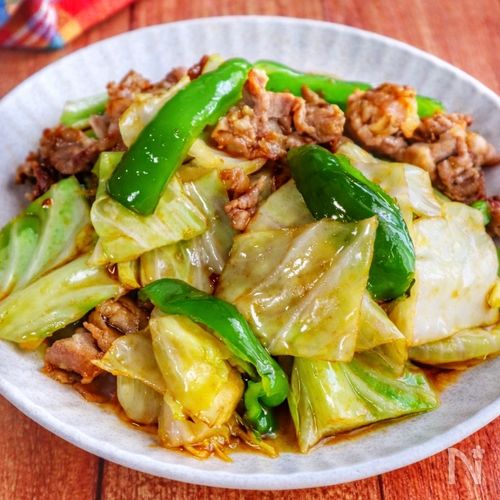 ごはんが進む♪【豚こま野菜の回鍋肉風】