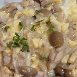 あきぷぅの作ってみた!投稿(ワンパン10分！【豚こま肉ときのこのとろ玉和風あんかけ】)