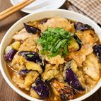 【なすと鶏肉の梅みぞれ】じゅわ～っと美味しい♡さっぱり