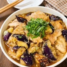 【なすと鶏肉の梅みぞれ】じゅわ～っと美味しい♡さっぱり