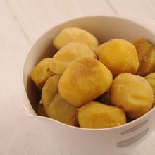 栗の加熱と皮むき