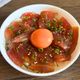 【マグロの漬け丼】卵黄・ごま油でまろやか簡単1人分