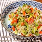 放置して混ぜたら一品完成♪やみつき野菜の白菜たっぷりサラダ♡